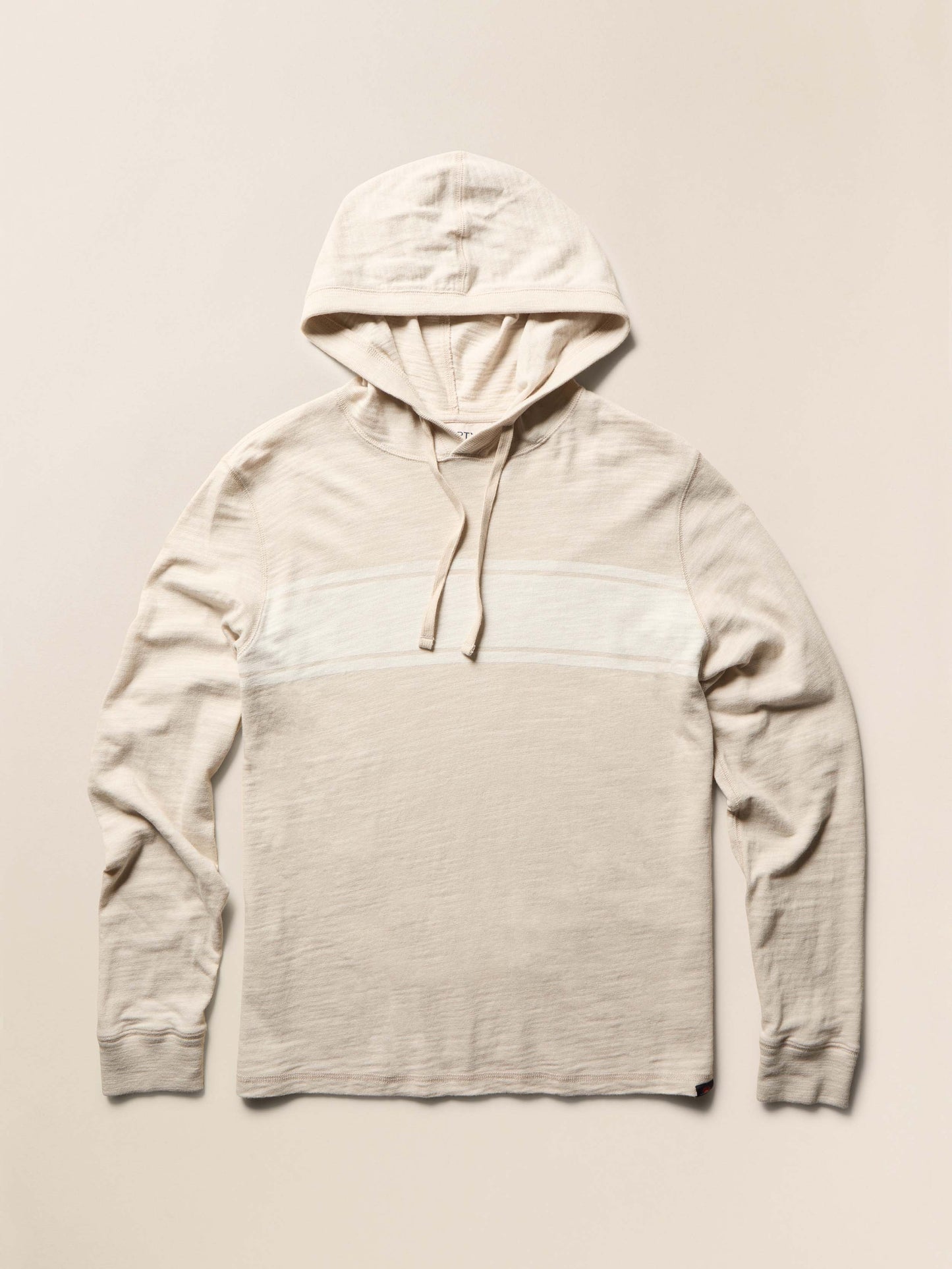 Sunwashed Organic Hoodie - Ice Grey Surf Stripe