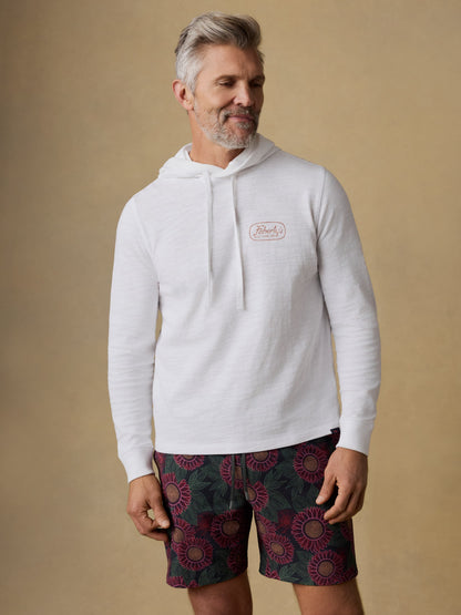 Surf Shop Sunwashed Organic Hoodie - White