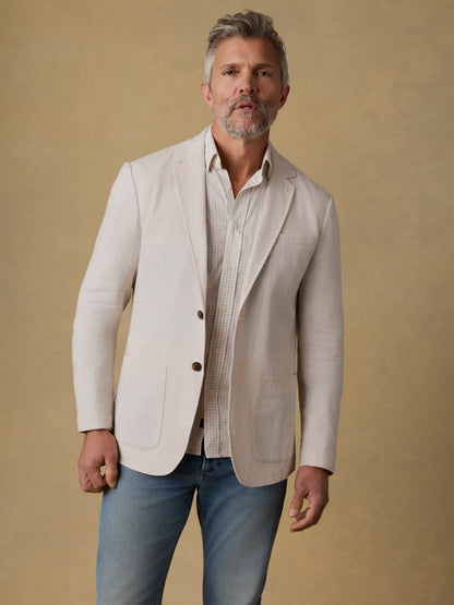 Movement™ Linen Blazer - Dorset Sand