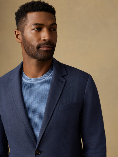 Movement™ Linen Blazer - Deep Sea Navy