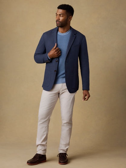 Movement™ Linen Blazer - Deep Sea Navy