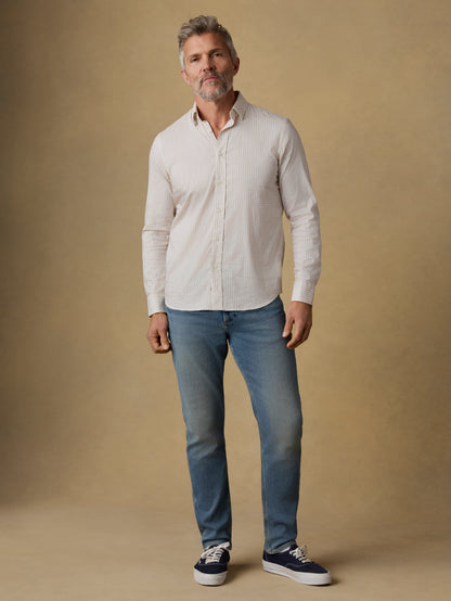 The Movement™ Shirt - Faded Khaki Gingham