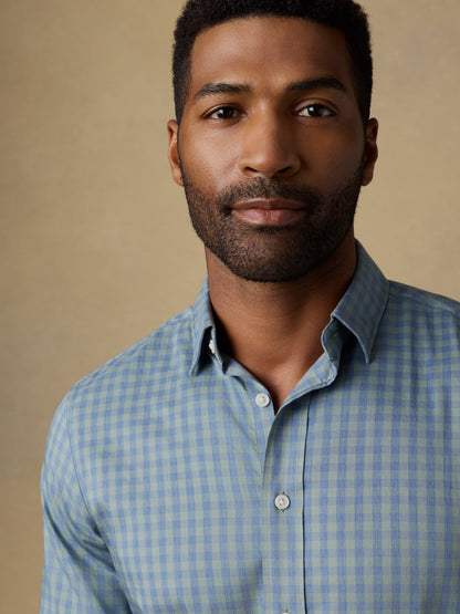 The Movement™ Shirt - Sage Marine Gingham