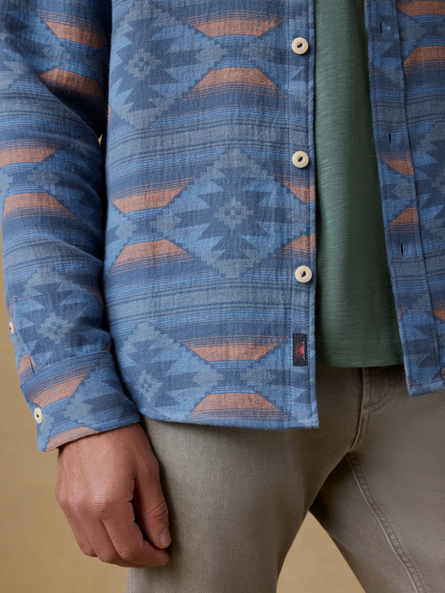 Doug Good Feather Canyon Overshirt - Blue Western Range