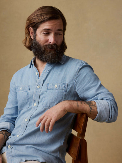 Tried & True Chambray Workshirt - Vintage Indigo