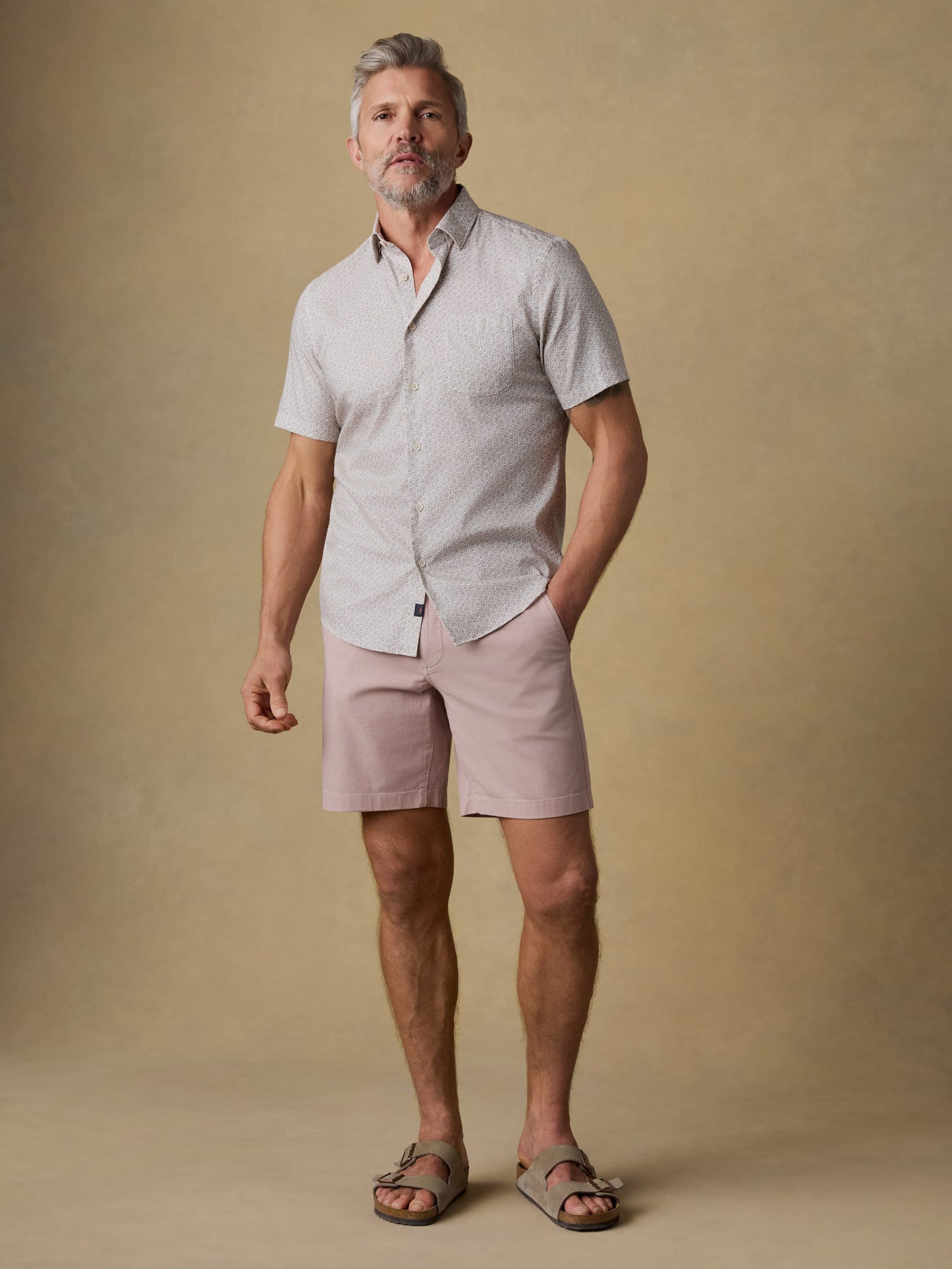 Short-Sleeve Movement™ Monterey Shirt - Wood Sunray Block