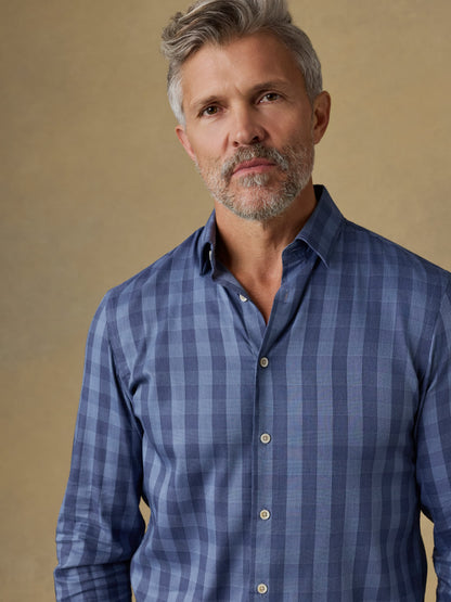 Movement™ Monterey Shirt - Navy Tide Check