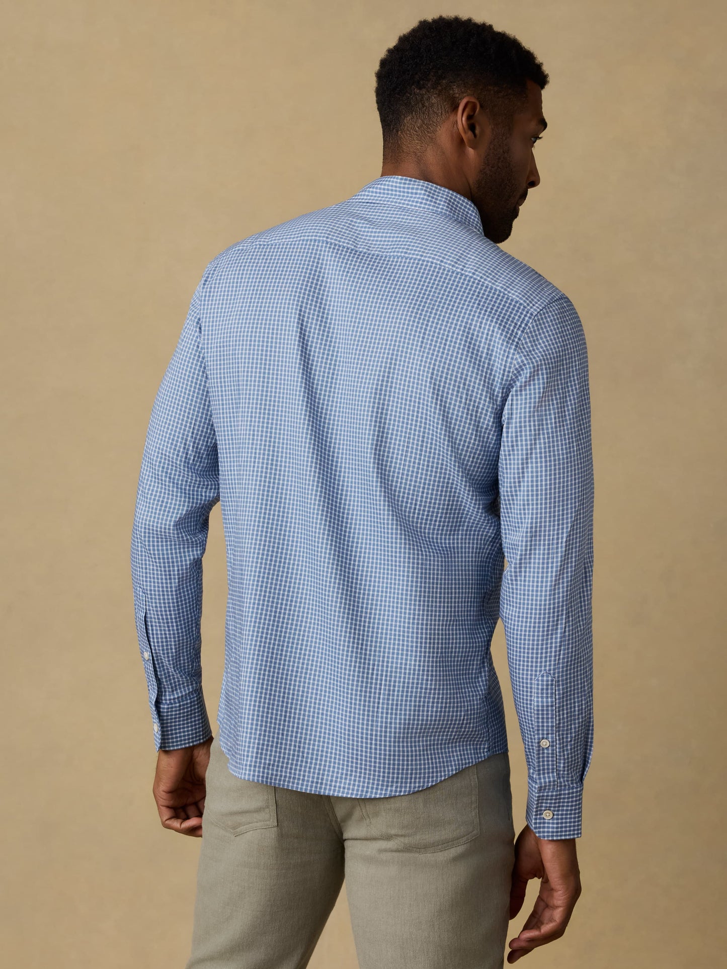 Movement™ Monterey Shirt - White Blue Check