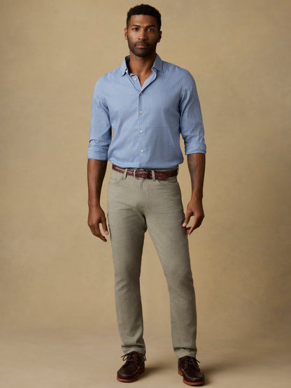 Movement™ Monterey Shirt - White Blue Check