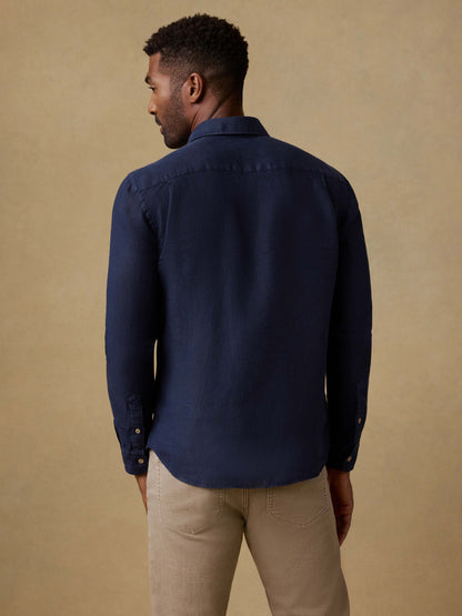 Laguna Linen Shirt - Island Navy