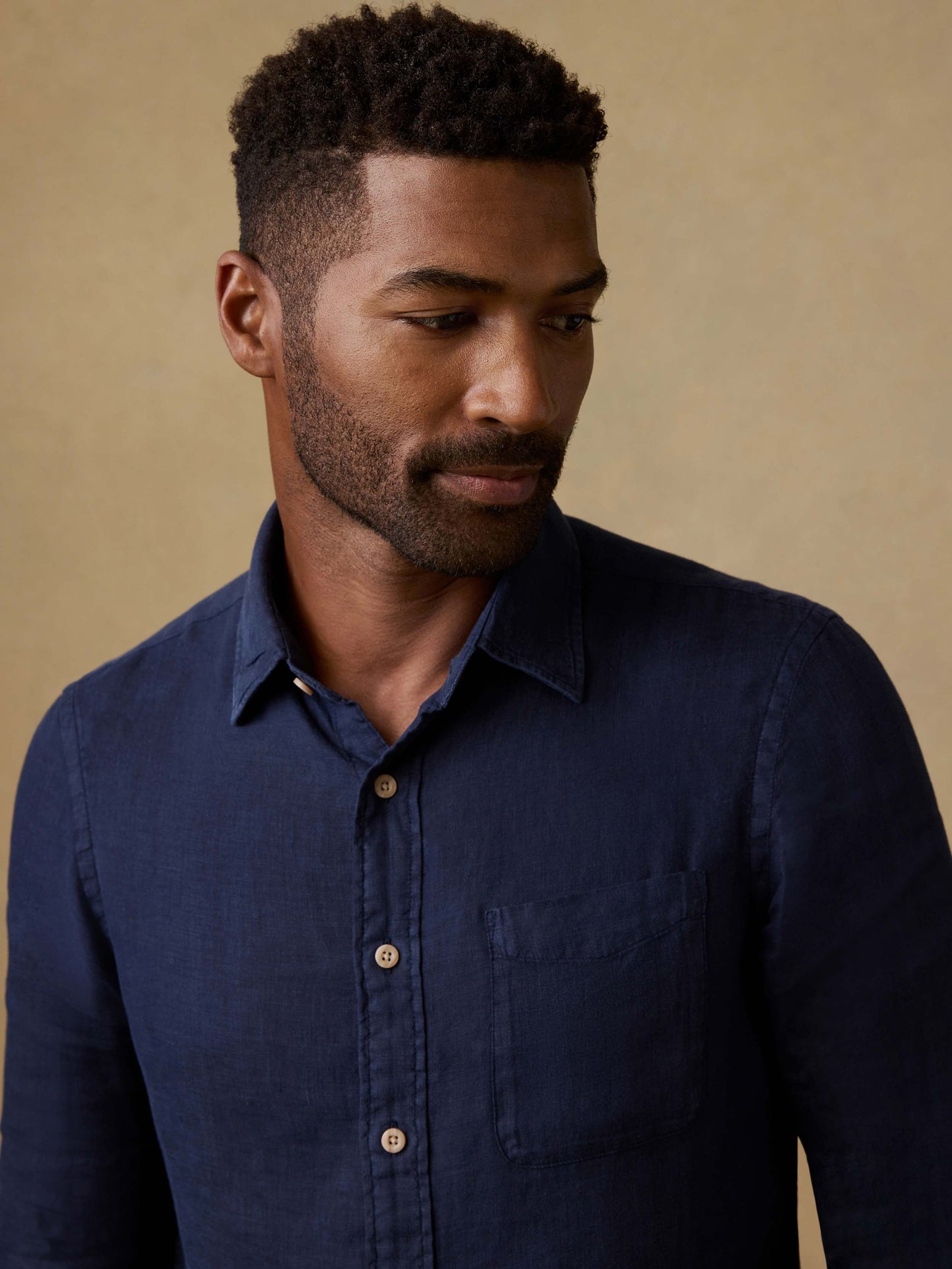 Laguna Linen Shirt - Island Navy