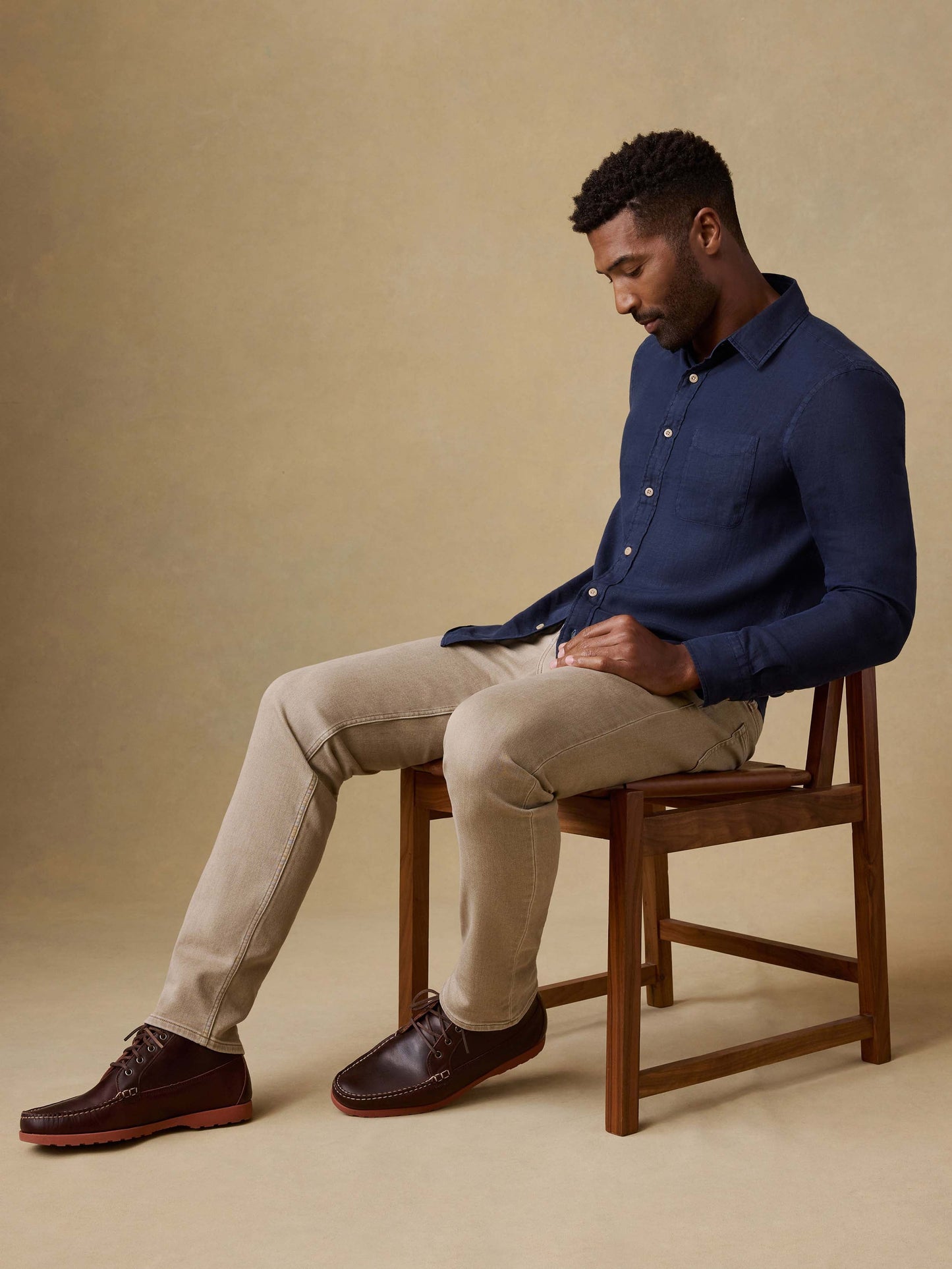 Laguna Linen Shirt - Island Navy