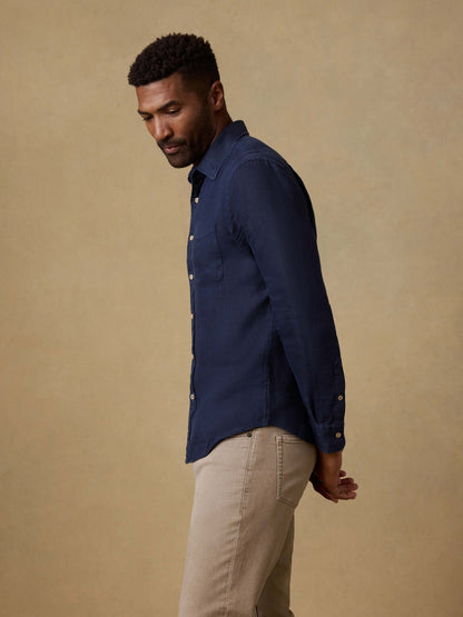 Laguna Linen Shirt - Island Navy