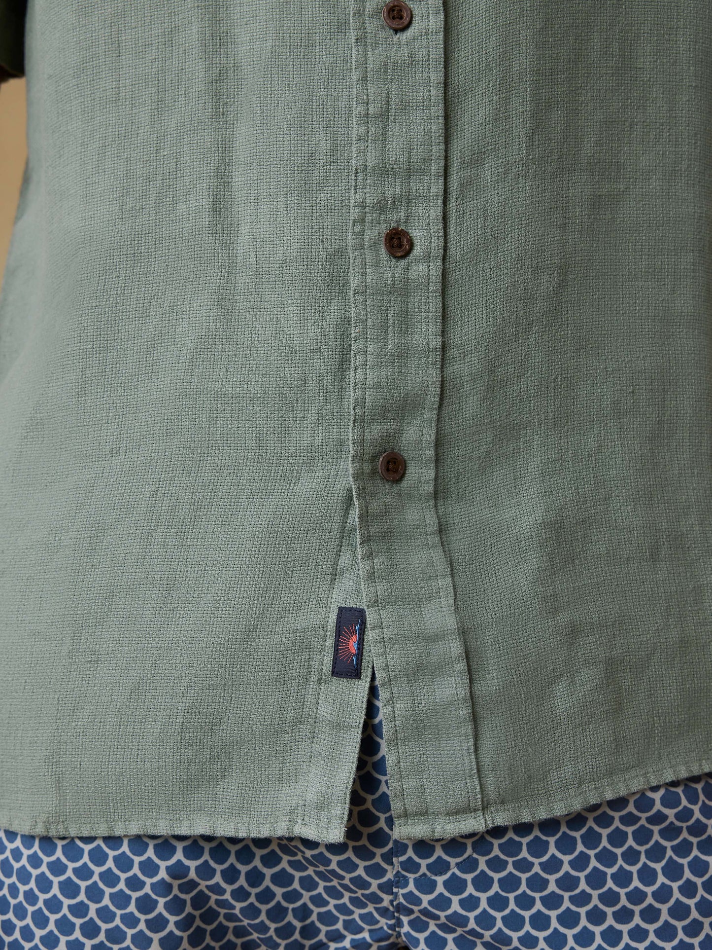 Short-Sleeve Palma Linen Shirt - Spruce