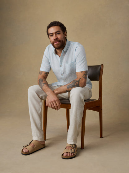 Short-Sleeve Breeze Shirt - Clear Sky Leaf