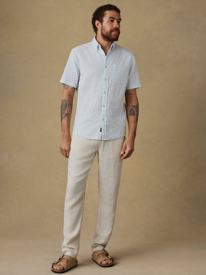 Short-Sleeve Breeze Shirt - Clear Sky Leaf