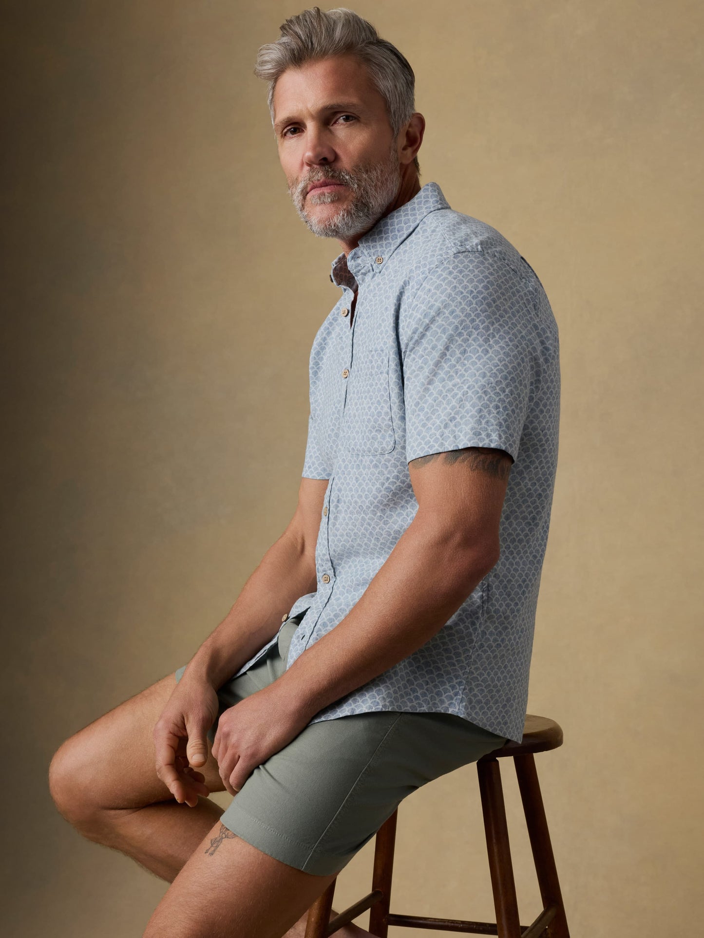 Short-Sleeve Breeze Shirt - Fishscale Redux