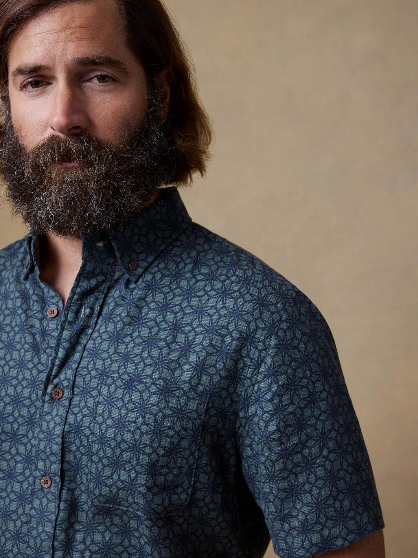 Short-Sleeve Breeze Shirt - Spruce Lotus Tile