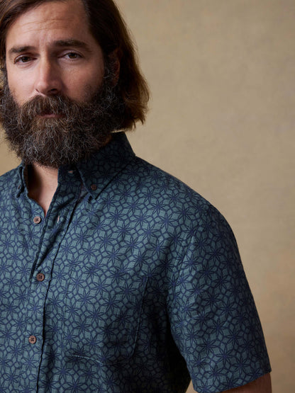 Short-Sleeve Breeze Shirt - Spruce Lotus Tile