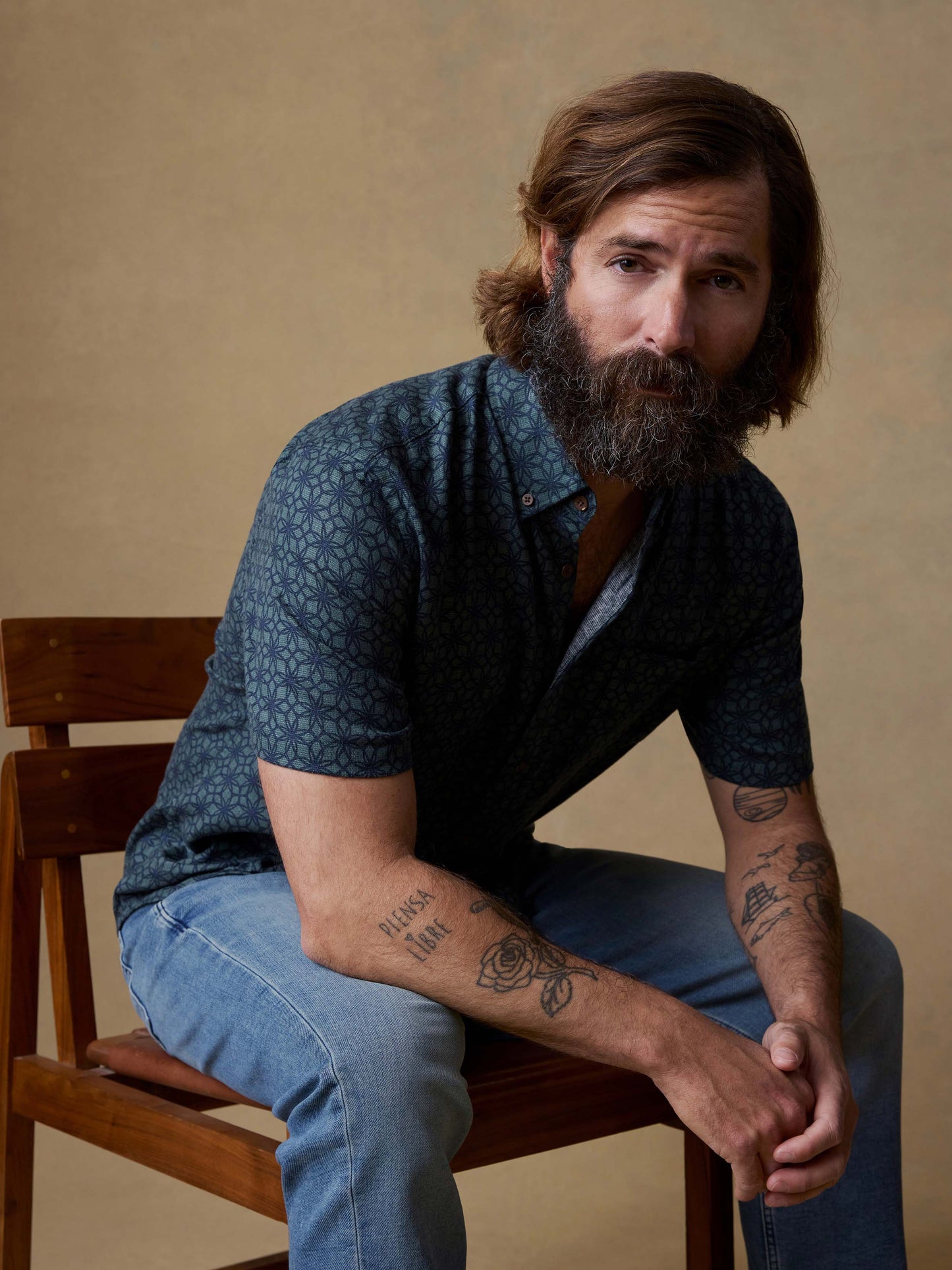 Short-Sleeve Breeze Shirt - Spruce Lotus Tile
