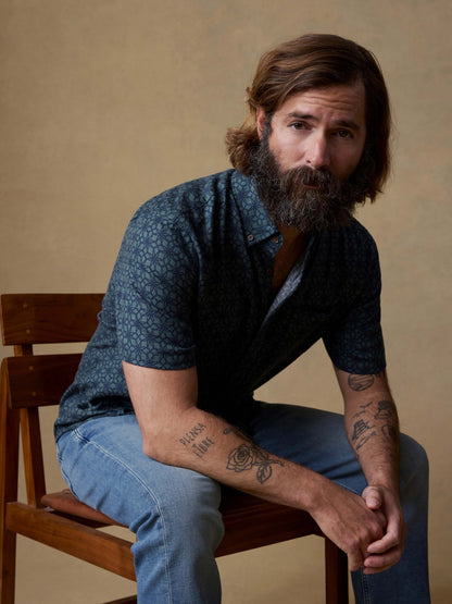 Short-Sleeve Breeze Shirt - Spruce Lotus Tile