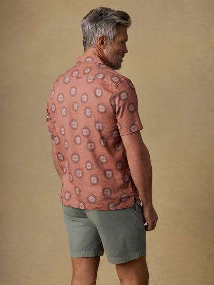 Short-Sleeve Breeze Camp Shirt - Sienna Coast Fireworks