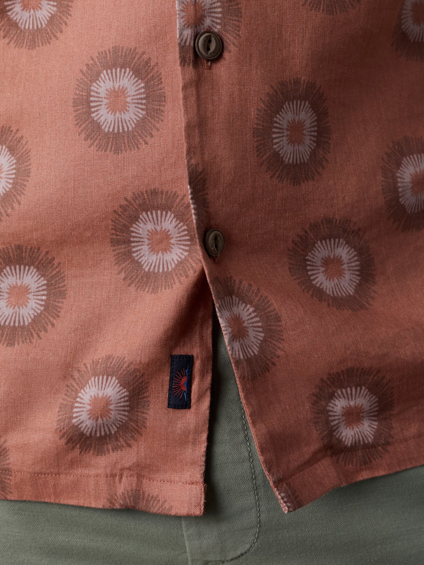 Short-Sleeve Breeze Camp Shirt - Sienna Coast Fireworks