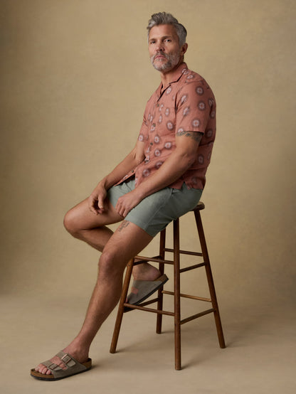 Short-Sleeve Breeze Camp Shirt - Sienna Coast Fireworks