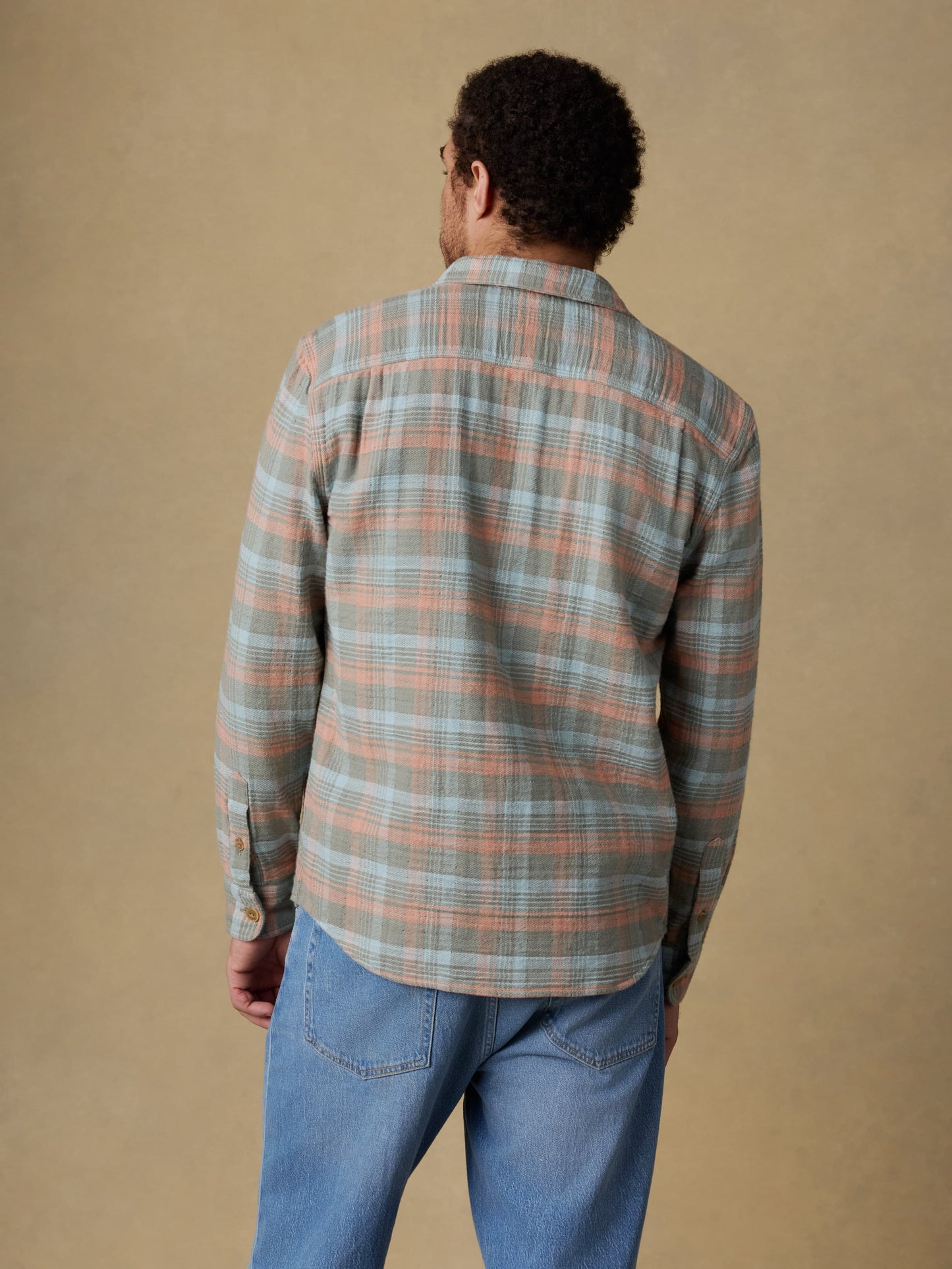 Belmar Workshirt - Olive Sunset Plaid