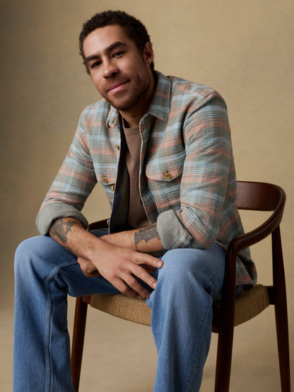 Belmar Workshirt - Olive Sunset Plaid