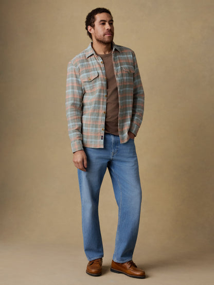 Belmar Workshirt - Olive Sunset Plaid