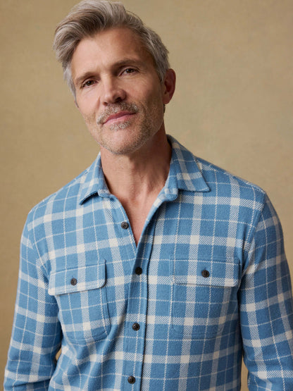 Legend™ Sweater Shirt - Blue Landing Plaid