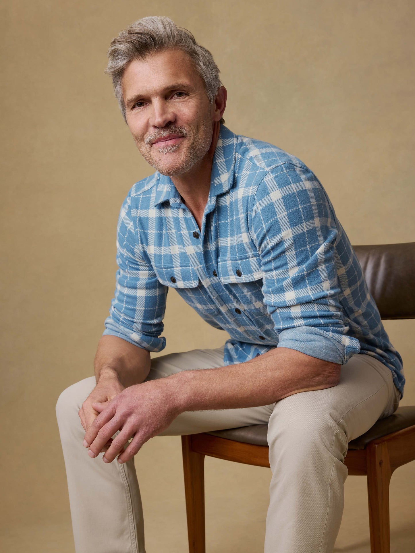 Legend™ Sweater Shirt - Blue Landing Plaid