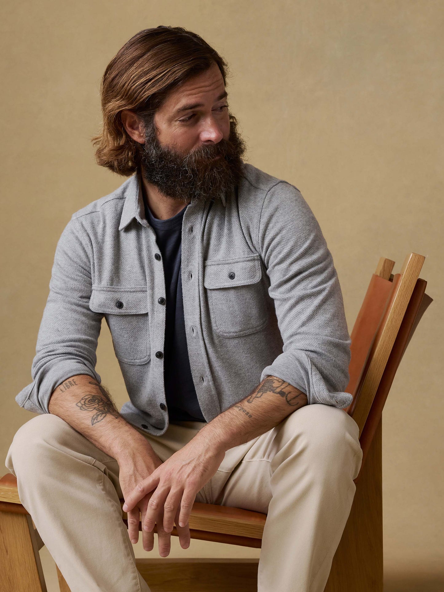 Legend™ Sweater Shirt - Fossil Grey Twill