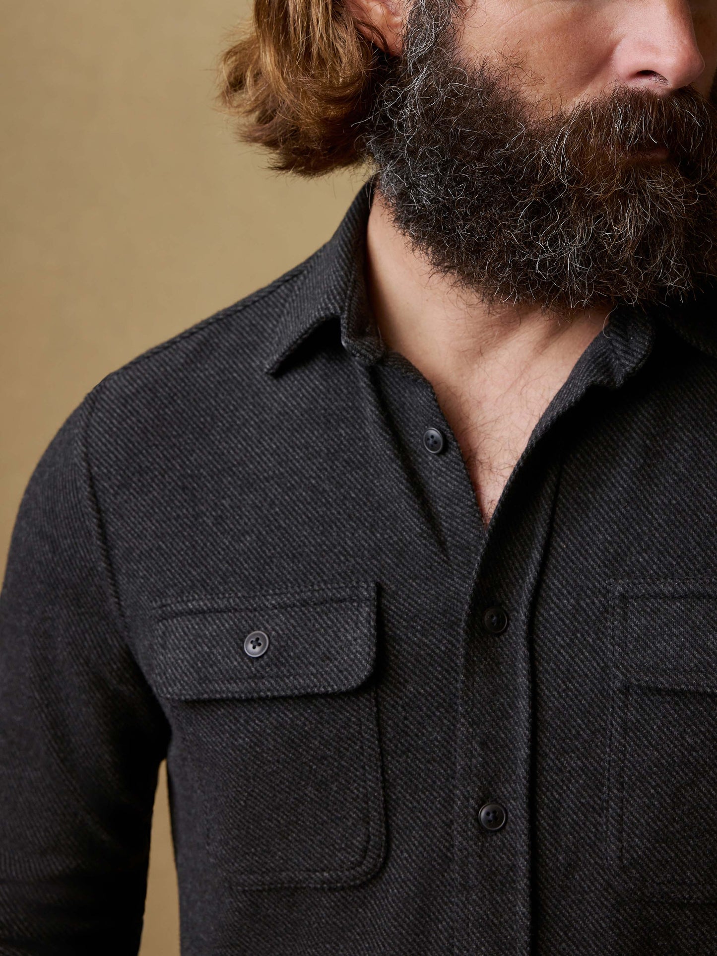 Legend™ Sweater Shirt - Heathered Black Twill