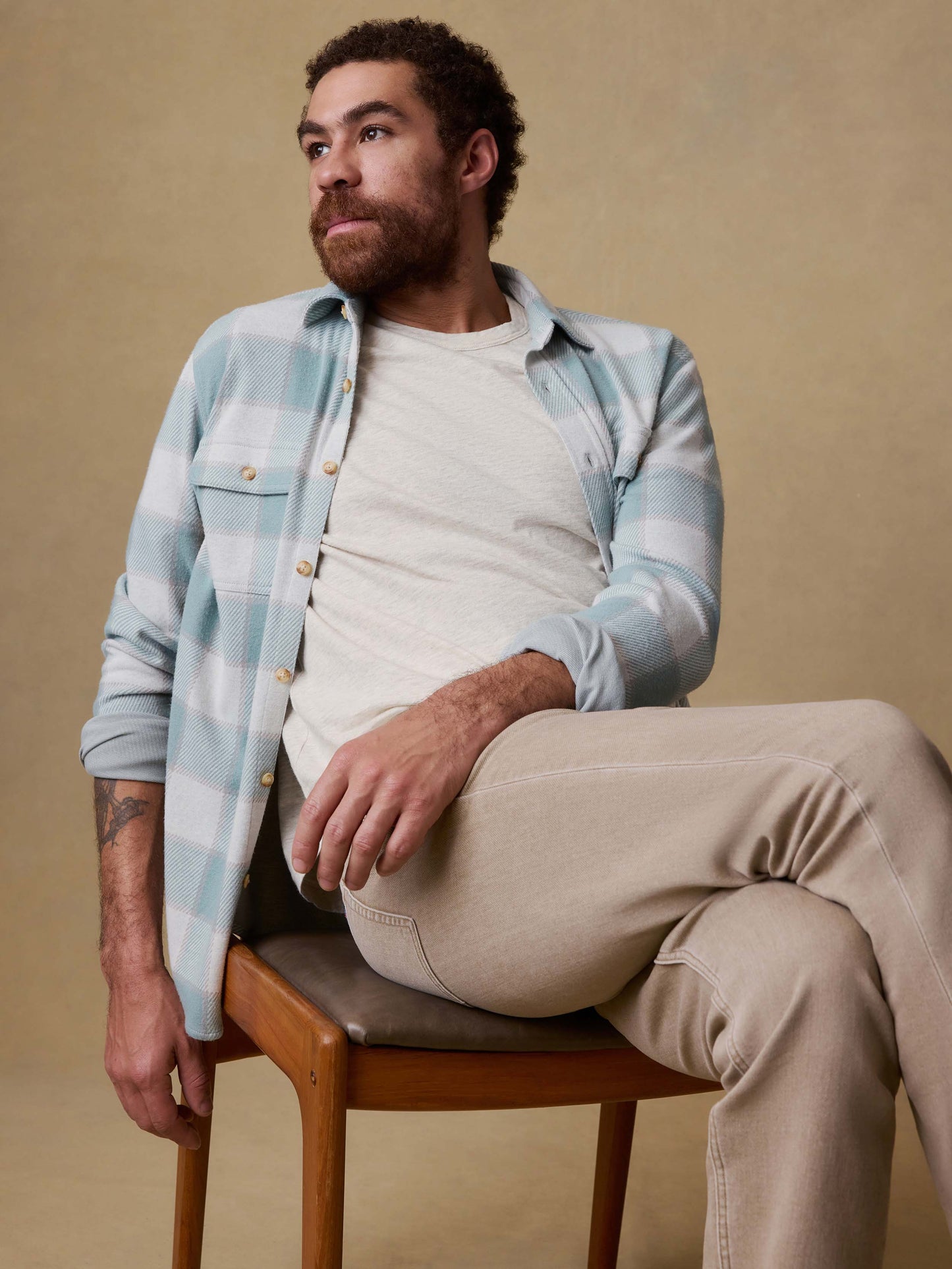 Legend™ Sweater Shirt - Island Sage Plaid