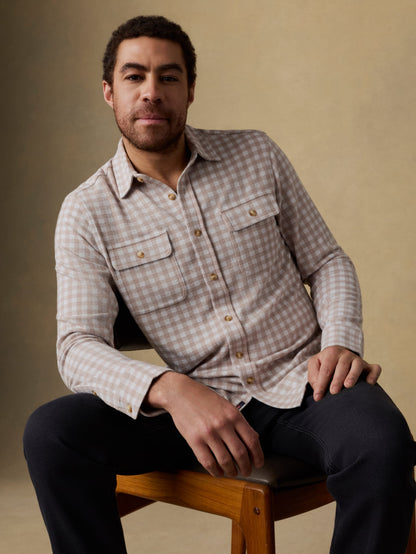 Legend™ Sweater Shirt - Shore Tan Gingham