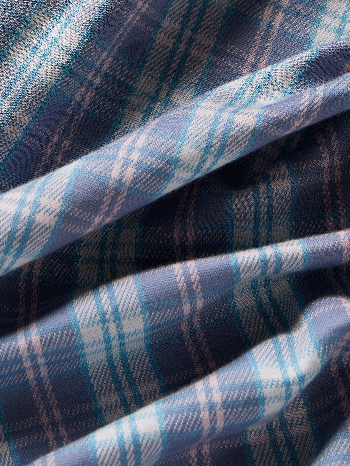 Coastline Knit Shirt - Summer Teal Plaid