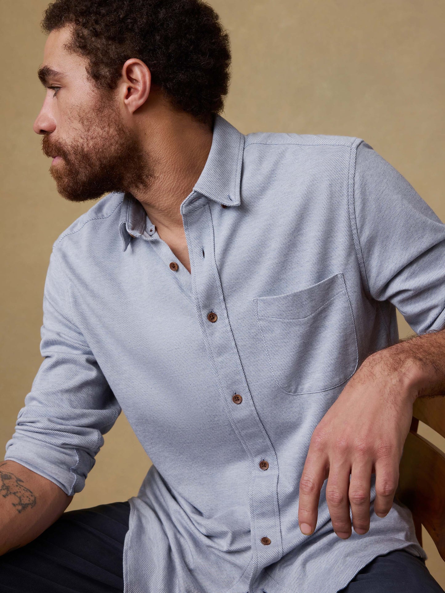 Coastline Knit Shirt - Oceanside Blue