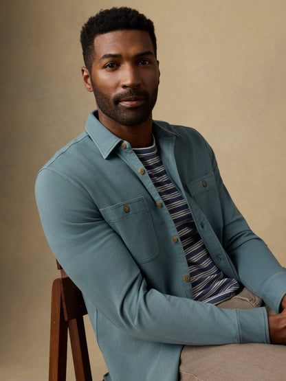 Field Knit Shirt - Aspen Green
