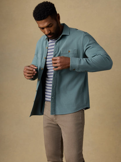 Field Knit Shirt - Aspen Green