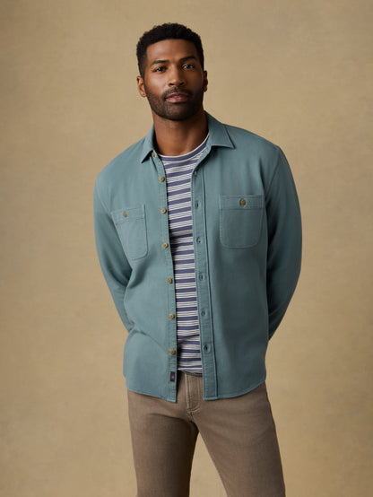 Field Knit Shirt - Aspen Green