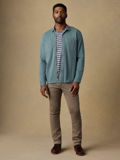 Field Knit Shirt - Aspen Green
