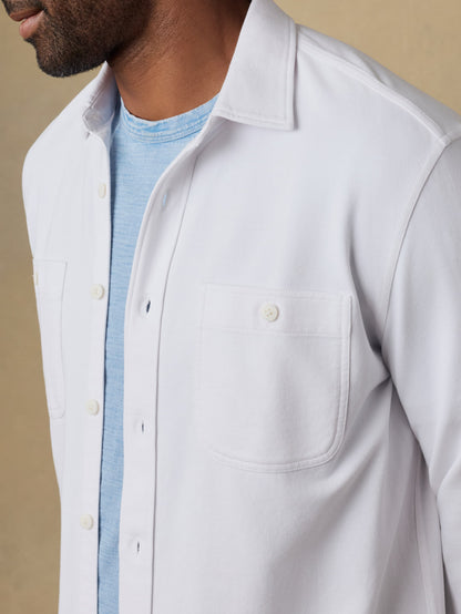 Field Knit Shirt - Pure White