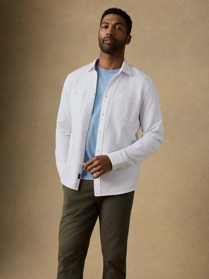 Field Knit Shirt - Pure White