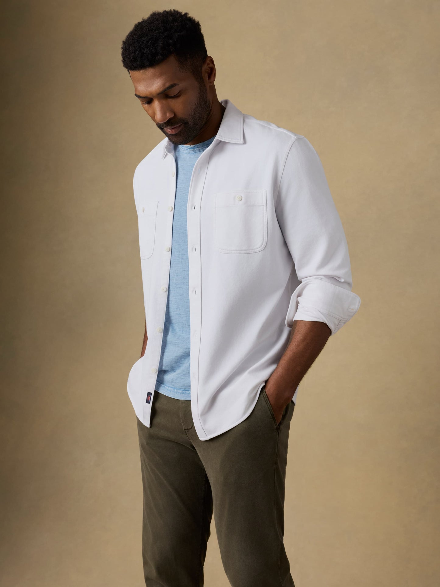 Field Knit Shirt - Pure White