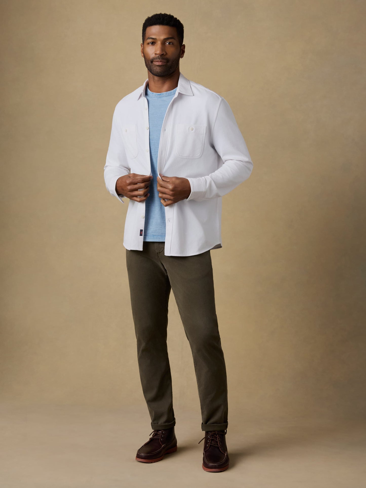 Field Knit Shirt - Pure White