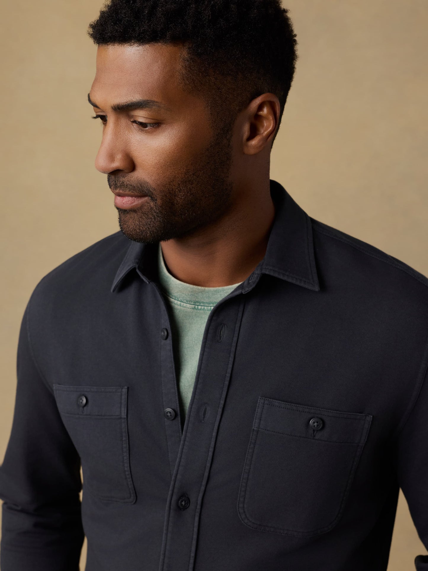 Field Knit Shirt - Washed Charcoal