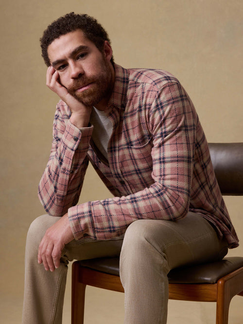Legend™ Sweater Shirt (Single Pocket) - Sienna Night Plaid