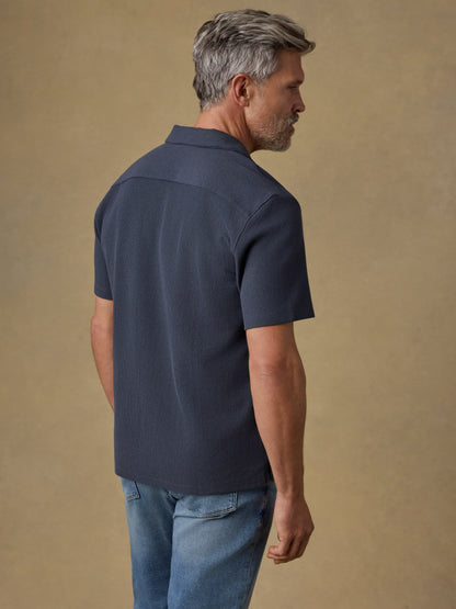 Short-Sleeve Oasis Camp Shirt - Granite Navy